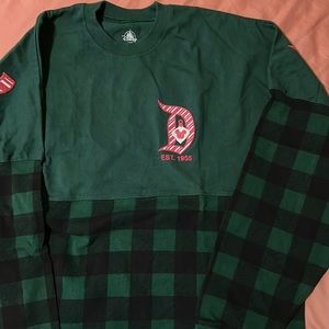 Green Plaid Disney Christmas Spirit Jersey